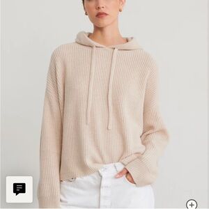Cozy Beige Cashmere Fisherman Hoodie